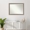Beveled Bathroom Wall Mirror, Lyla Ornate Silver Frame